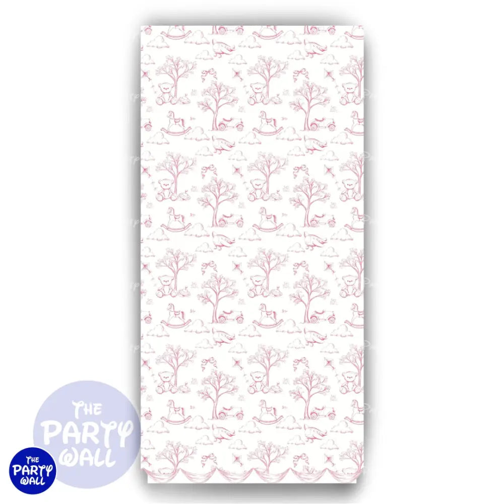 Toile de Jouy - Funda para mampara de punta redonda o rectangular Mampara de punta redonda
