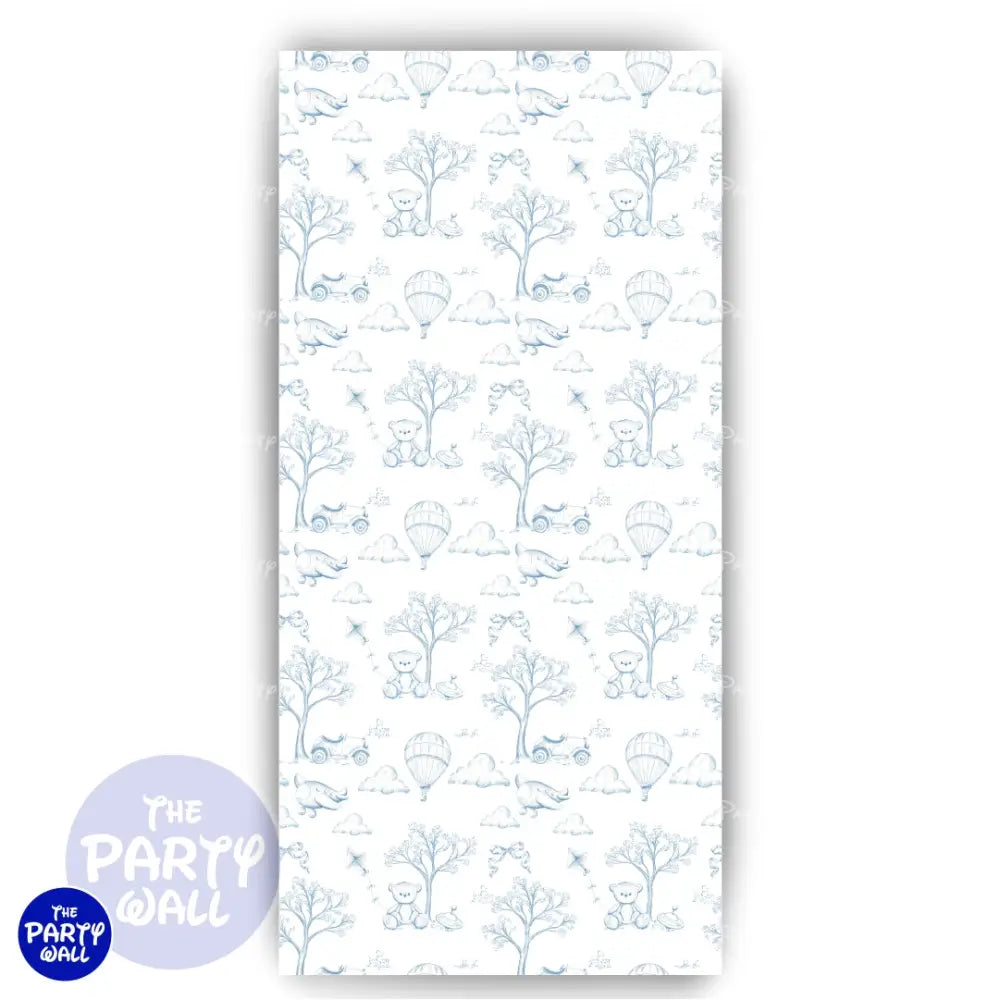 Toile de Jouy - Funda para mampara de punta redonda o rectangular Mampara de punta redonda