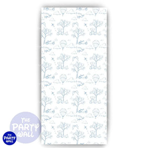 Toile de Jouy - Funda para mampara de punta redonda o rectangular Mampara de punta redonda