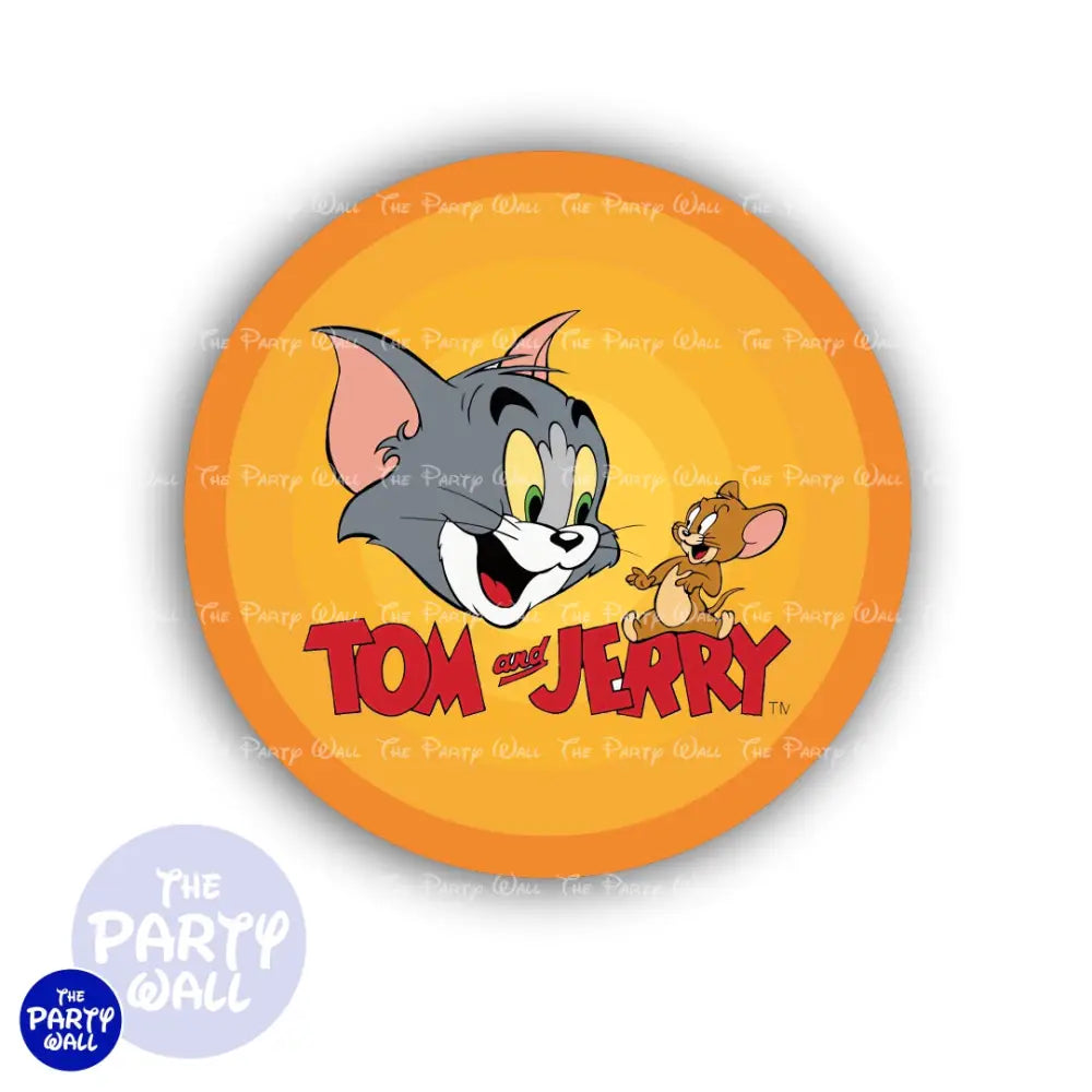 Tom y Jerry - Funda para mampara circular Circular