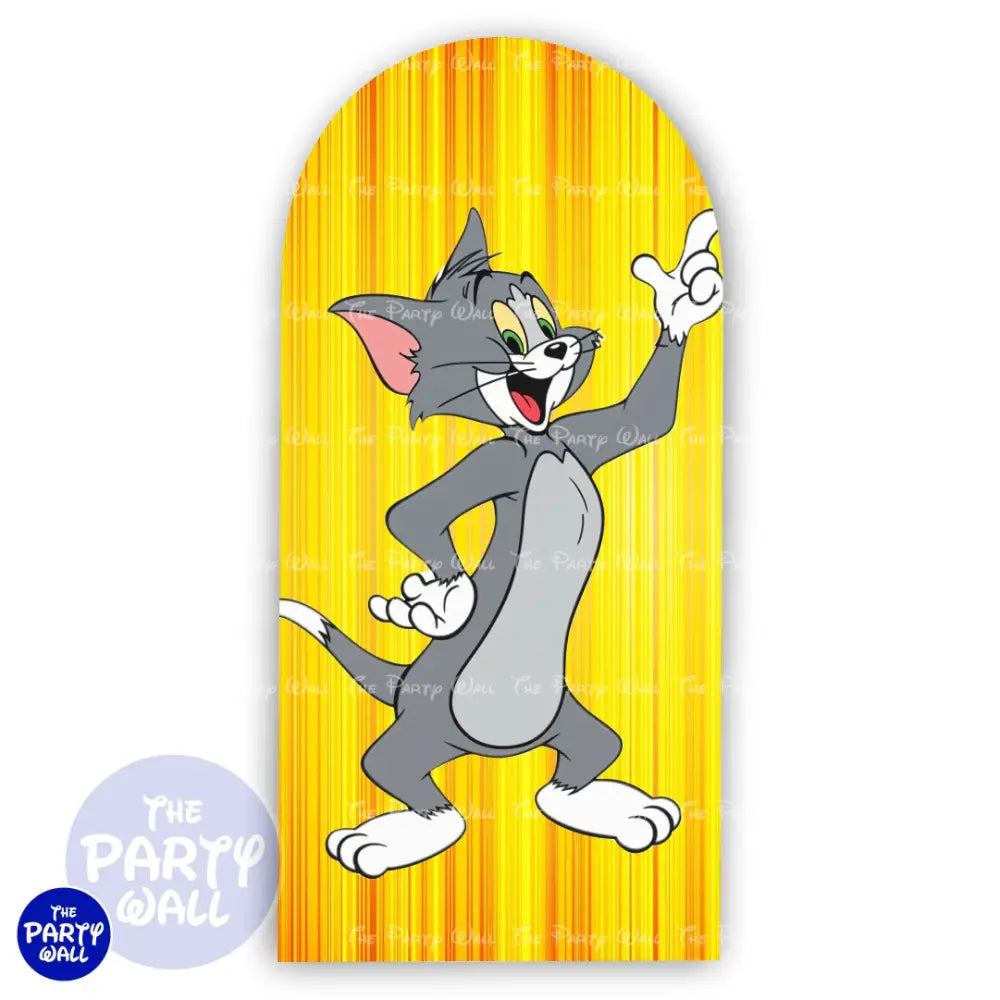 Tom y Jerry - Funda para mampara de punta redonda o rectangular Mampara de punta redonda
