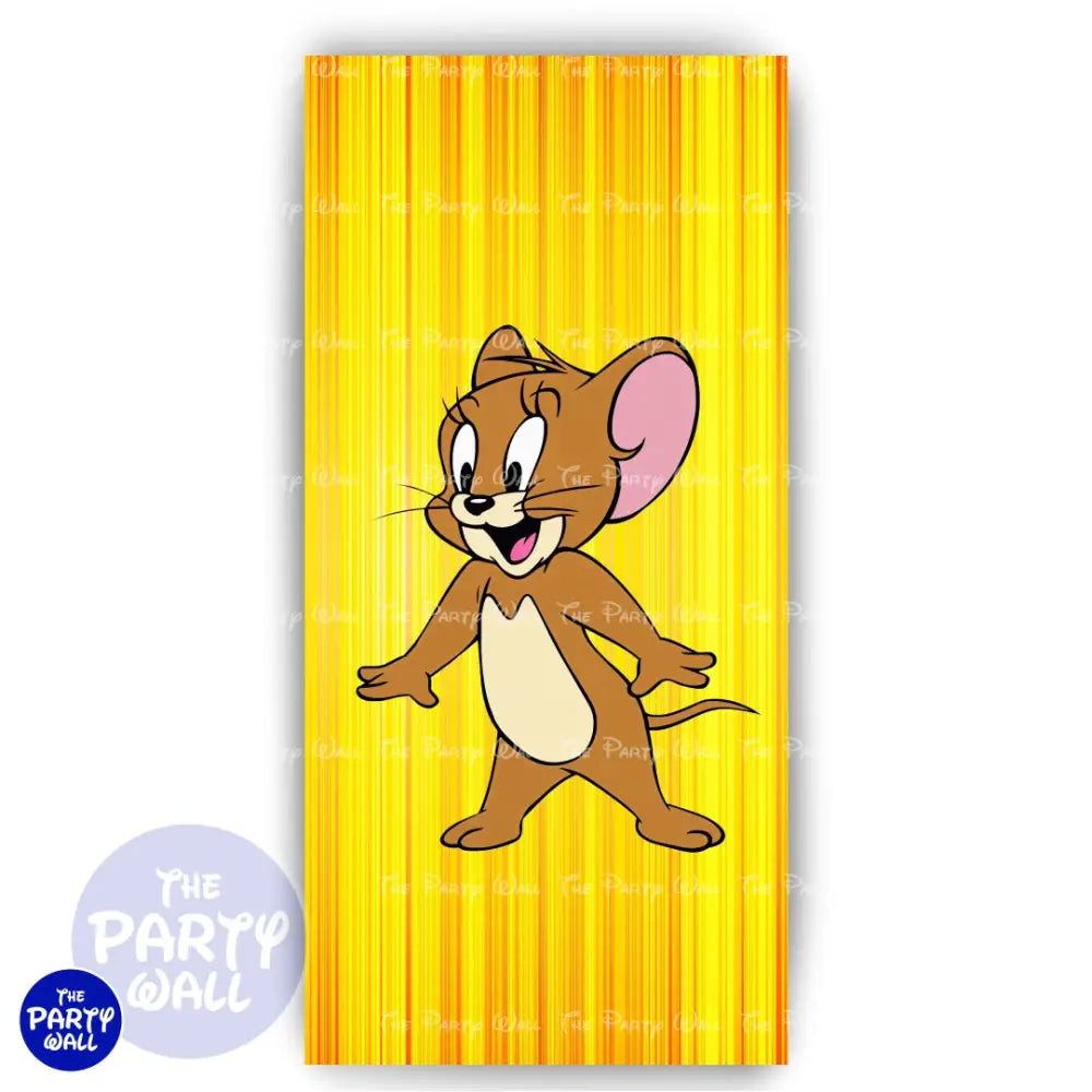 Tom y Jerry - Funda para mampara de punta redonda o rectangular Mampara de punta redonda