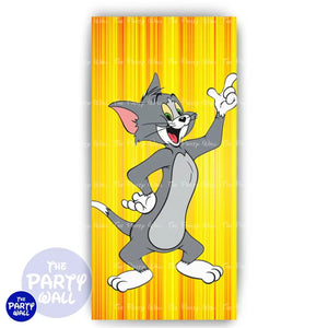 Tom y Jerry - Funda para mampara de punta redonda o rectangular Mampara de punta redonda