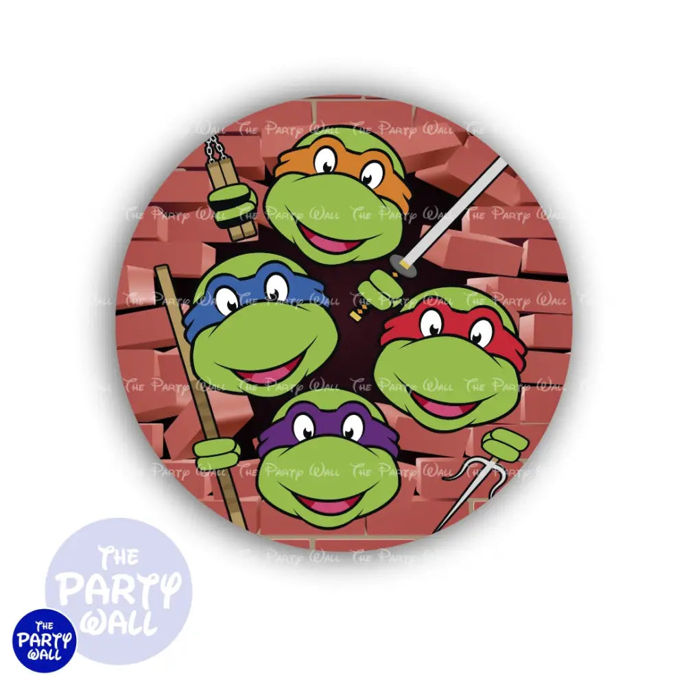 Tortugas Ninja - Funda para mampara circular Circular