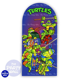 Tortugas Ninja - Funda para mampara de punta redonda o rectangular Mampara de punta redonda