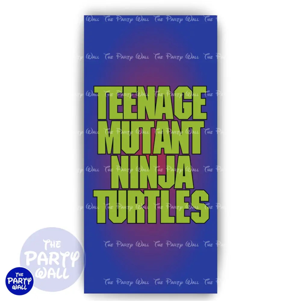 Tortugas Ninja - Funda para mampara de punta redonda o rectangular Mampara de punta redonda