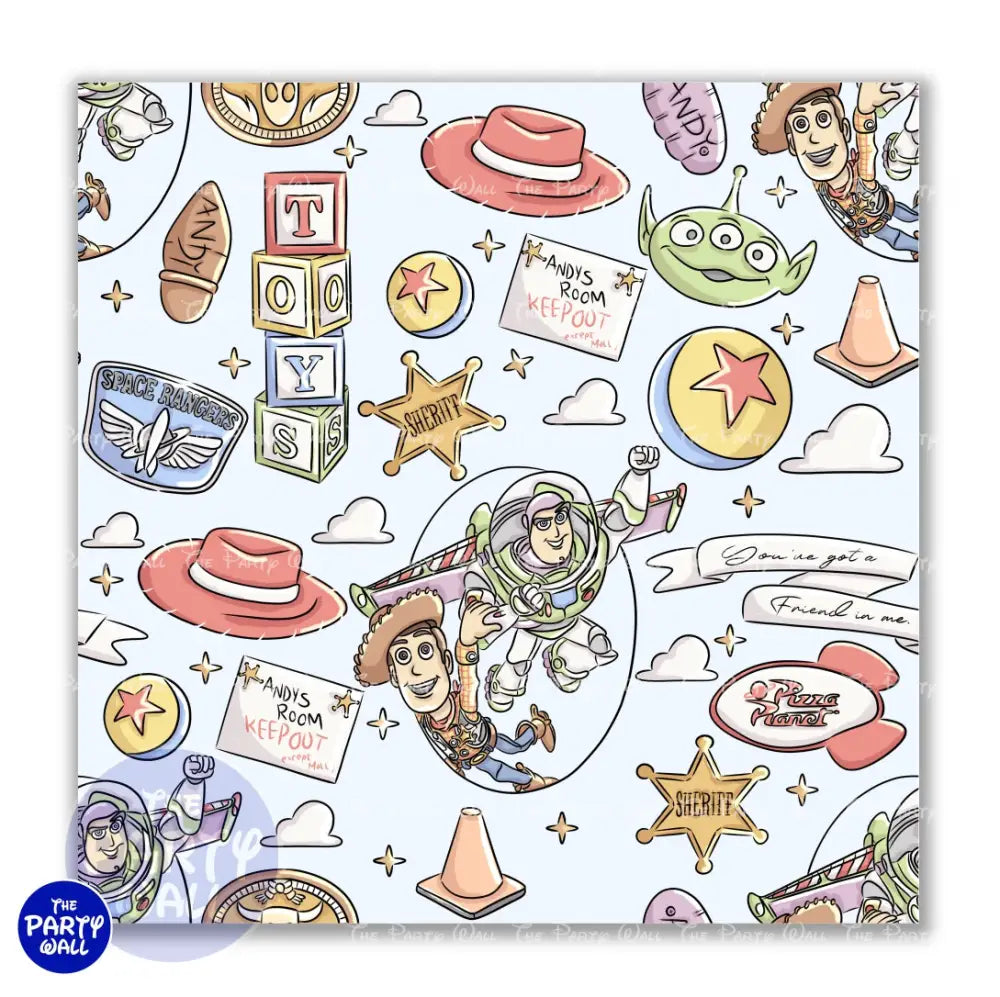Toy Story - Funda para mampara cuadrada o rectangular - Cuadrado o Rectangular