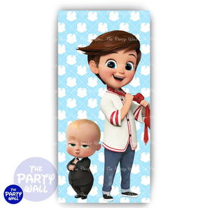 Un Jefe en Pañales/Baby Boss - Funda para mampara de punta redonda o rectangular Mampara de punta redonda