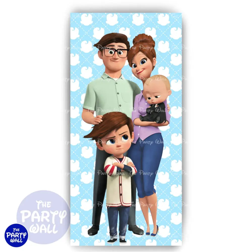 Un Jefe en Pañales/Baby Boss - Funda para mampara de punta redonda o rectangular Mampara de punta redonda