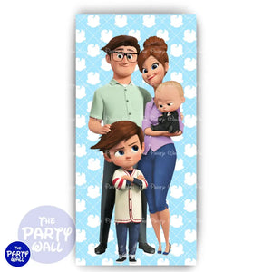 Un Jefe en Pañales/Baby Boss - Funda para mampara de punta redonda o rectangular Mampara de punta redonda