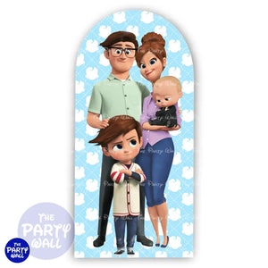 Un Jefe en Pañales/Baby Boss - Funda para mampara de punta redonda o rectangular Mampara de punta redonda