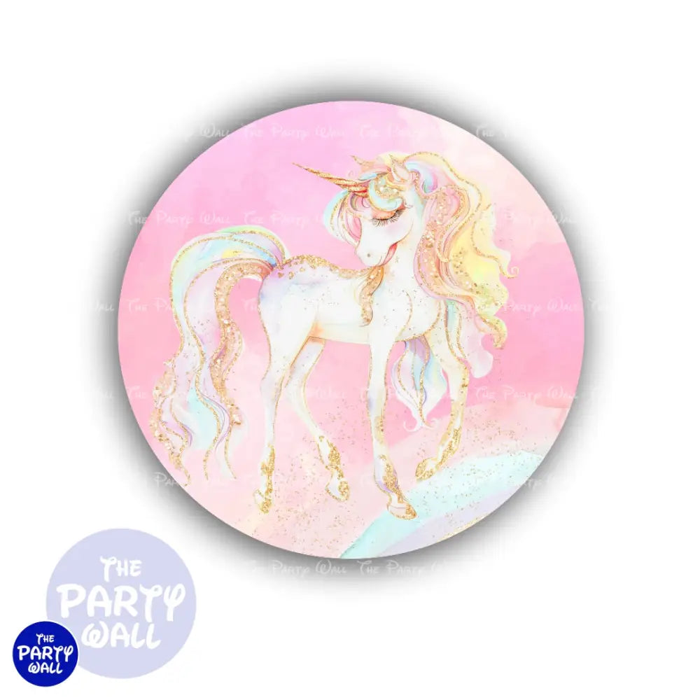 Unicornio - Funda para mampara circular Circular