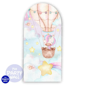 Unicornio - Funda para mampara de punta redonda o rectangular Mampara de punta redonda