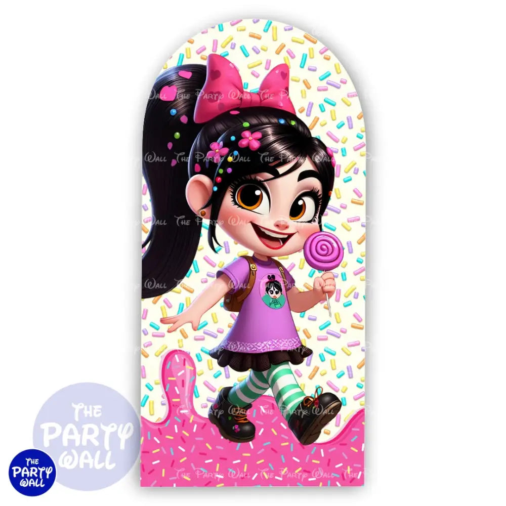 Vanellope - Funda para mampara de punta redonda o rectangular Mampara de punta redonda