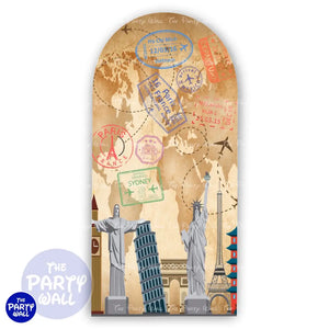 Viajero - Funda para mampara de punta redonda o rectangular Mampara de punta redonda