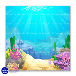 Vida Marina Cute - Funda para mampara cuadrada o rectangular Cuadrado o Rectangular