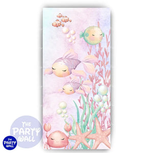 Vida Marina Cute - Funda para mampara de punta redonda o rectangular Mampara de punta redonda