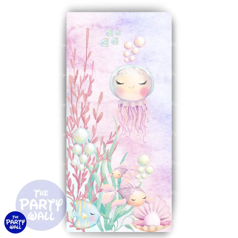 Vida Marina Cute - Funda para mampara de punta redonda o rectangular Mampara de punta redonda