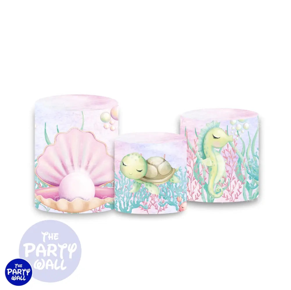 Vida Marina Cute - Fundas para cilindros Cilindros