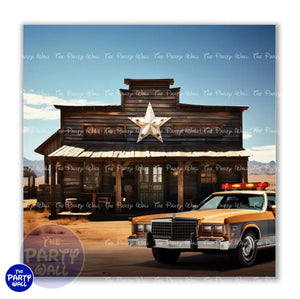 Viejo Oeste - Funda para mampara cuadrada o rectangular Cuadrado o Rectangular