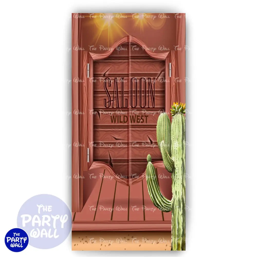 Viejo Oeste - Funda para mampara de punta redonda o rectangular Mampara de punta redonda