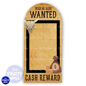 Viejo Oeste - Funda para mampara de punta redonda o rectangular Mampara de punta redonda