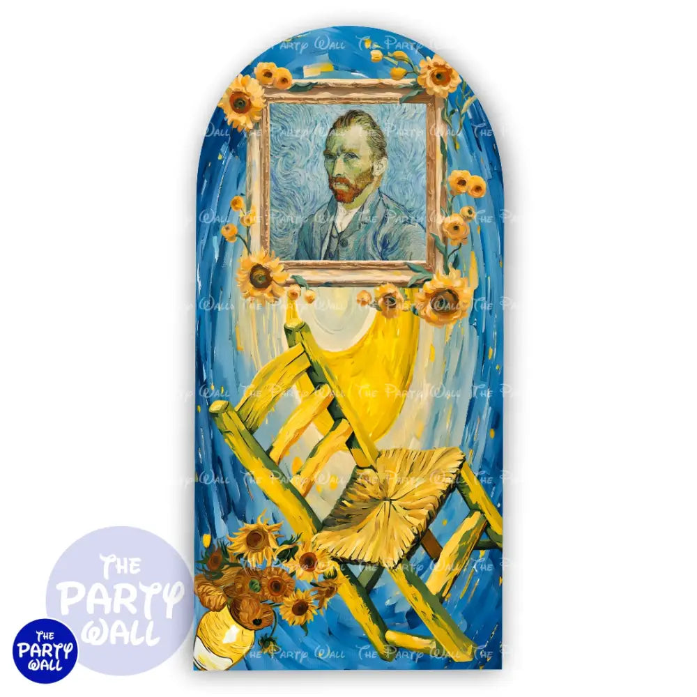 Vincent Vang Gogh - Funda para mampara de punta redonda o rectangular Mampara de punta redonda