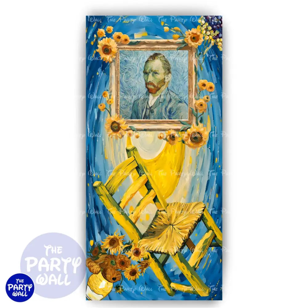 Vincent Vang Gogh - Funda para mampara de punta redonda o rectangular Mampara de punta redonda