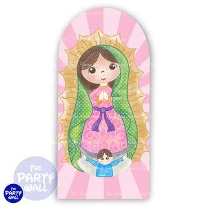 Virgen de Guadalupe - Funda para mampara de punta redonda o rectangular Mampara de punta redonda