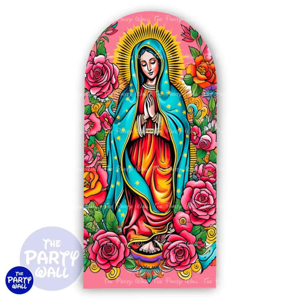 Virgen de Guadalupe - Funda para mampara de punta redonda o rectangular Mampara de punta redonda