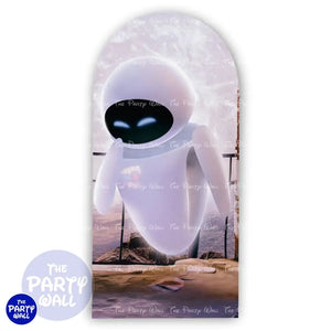 WallE y Eva - Funda para mampara de punta redonda o rectangular Mampara de punta redonda