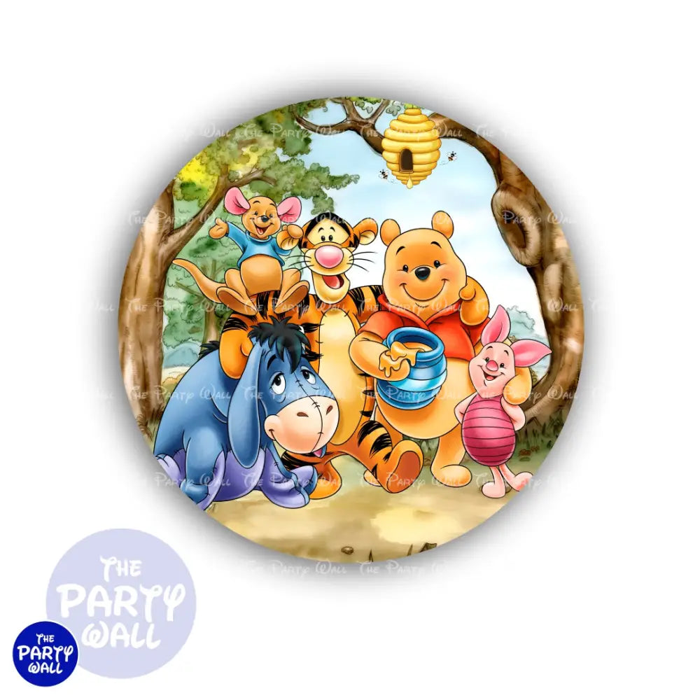 Winnie Pooh - Funda para mampara circular Circular