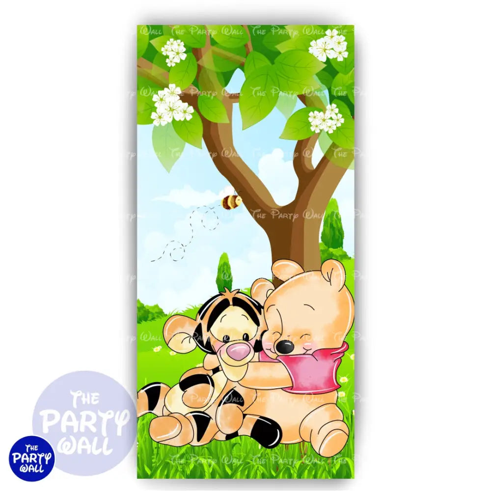 Winnie Pooh - Funda para mampara de punta redonda o rectangular Mampara de punta redonda