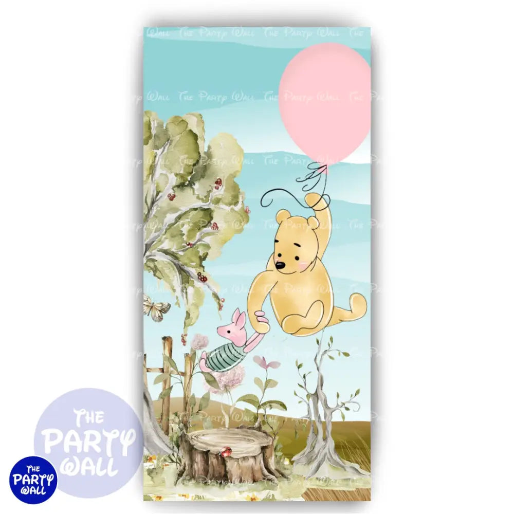 Winnie Pooh - Funda para mampara de punta redonda o rectangular Mampara de punta redonda