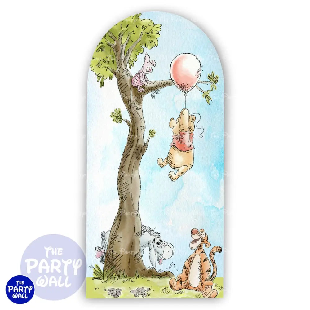 Winnie Pooh - Funda para mampara de punta redonda o rectangular Mampara de punta redonda