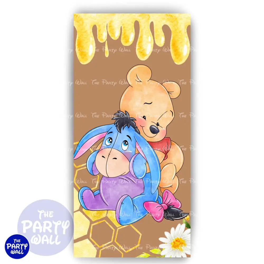 Winnie Pooh - Funda para mampara de punta redonda o rectangular Mampara de punta redonda