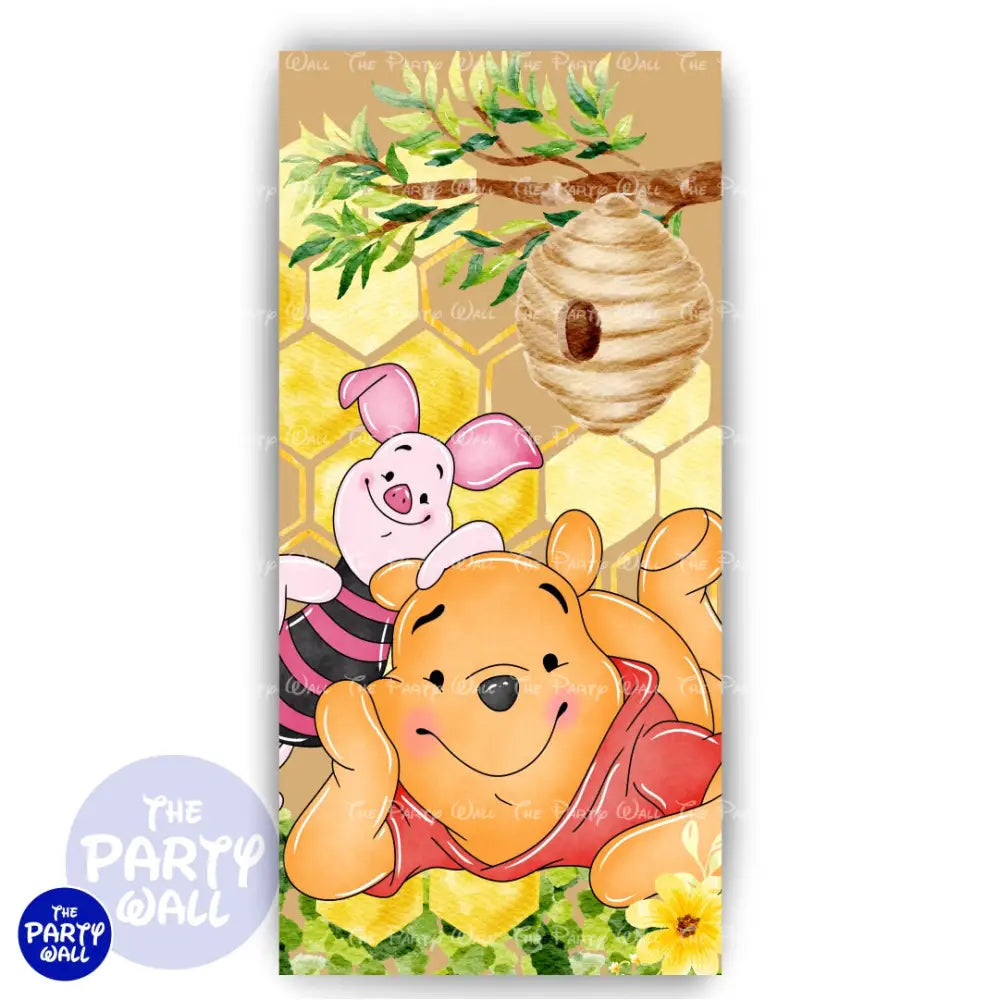 Winnie Pooh - Funda para mampara de punta redonda o rectangular Mampara de punta redonda