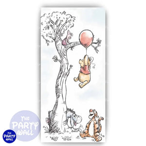 Winnie Pooh - Funda para mampara de punta redonda o rectangular Mampara de punta redonda