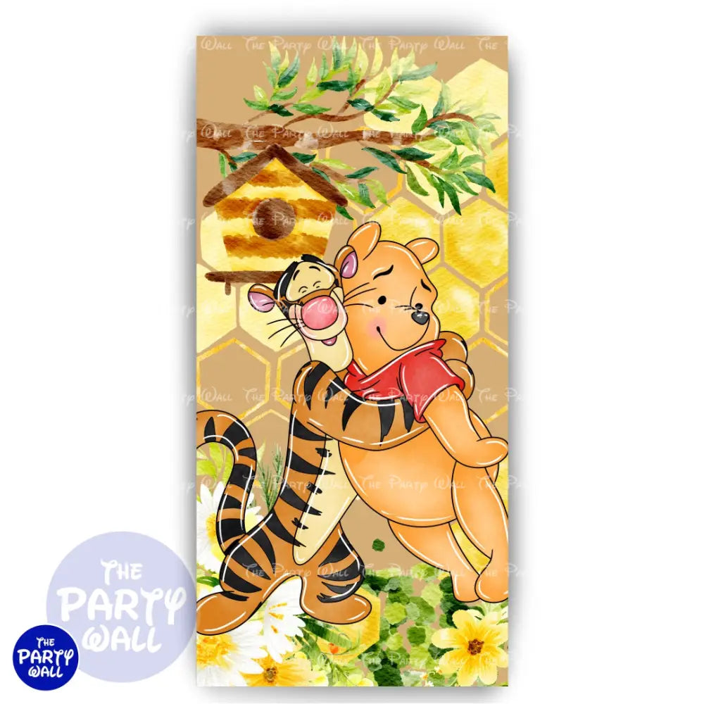 Winnie Pooh - Funda para mampara de punta redonda o rectangular Mampara de punta redonda