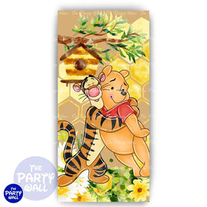 Winnie Pooh - Funda para mampara de punta redonda o rectangular Mampara de punta redonda