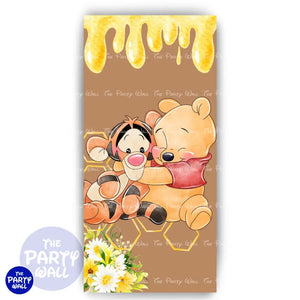 Winnie Pooh - Funda para mampara de punta redonda o rectangular Mampara de punta redonda