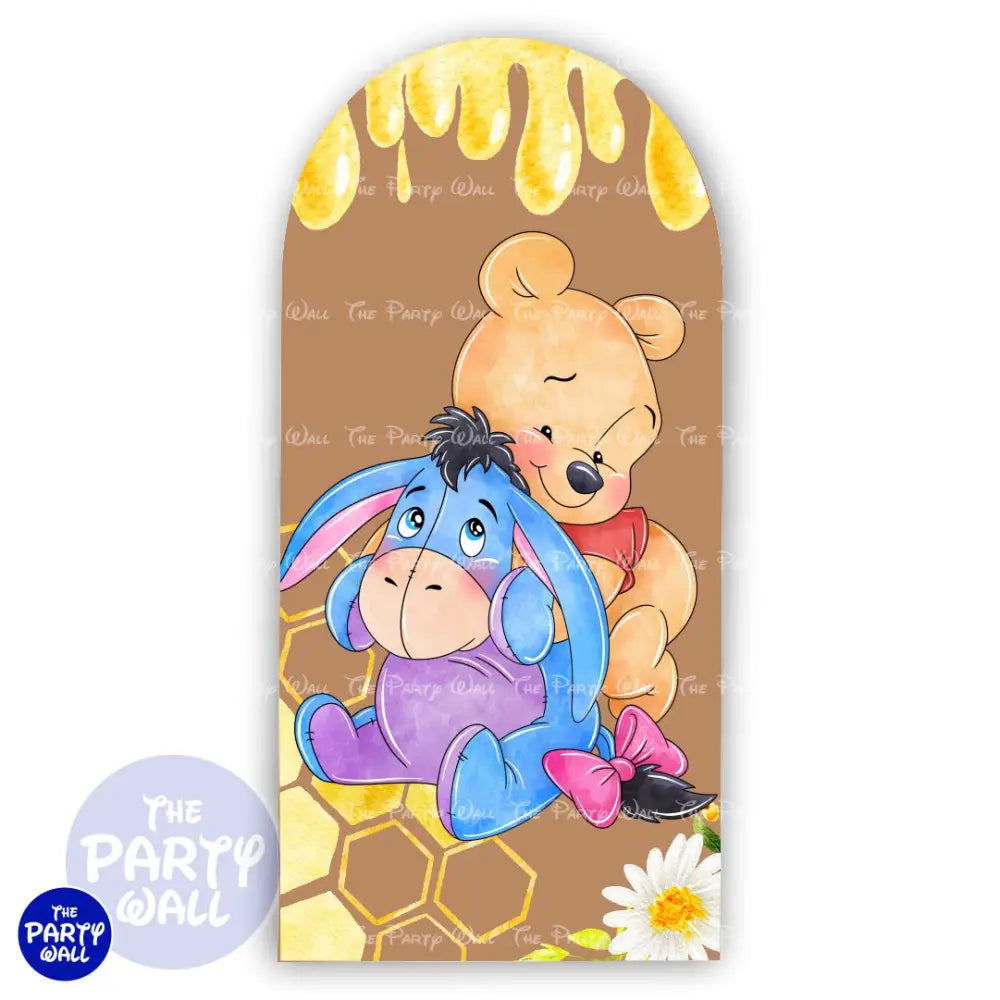 Winnie Pooh - Funda para mampara de punta redonda o rectangular Mampara de punta redonda