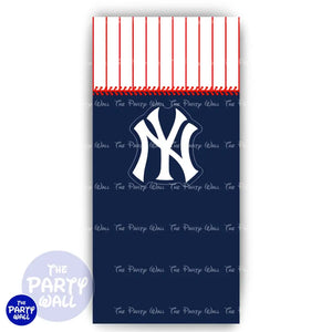 Yankees - Funda para mampara de punta redonda o rectangular Mampara de punta redonda