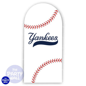 Yankees - Funda para mampara de punta redonda o rectangular Mampara de punta redonda