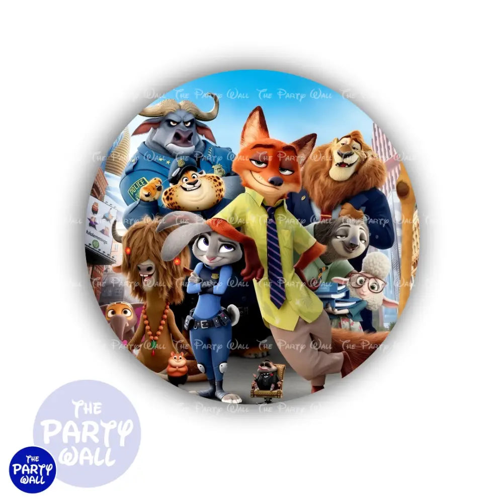 Zootopia - Funda para mampara circular Circular