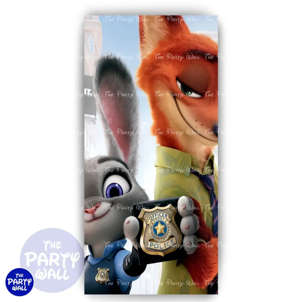 Zootopia - Funda para mampara de punta redonda o rectangular Mampara de punta redonda