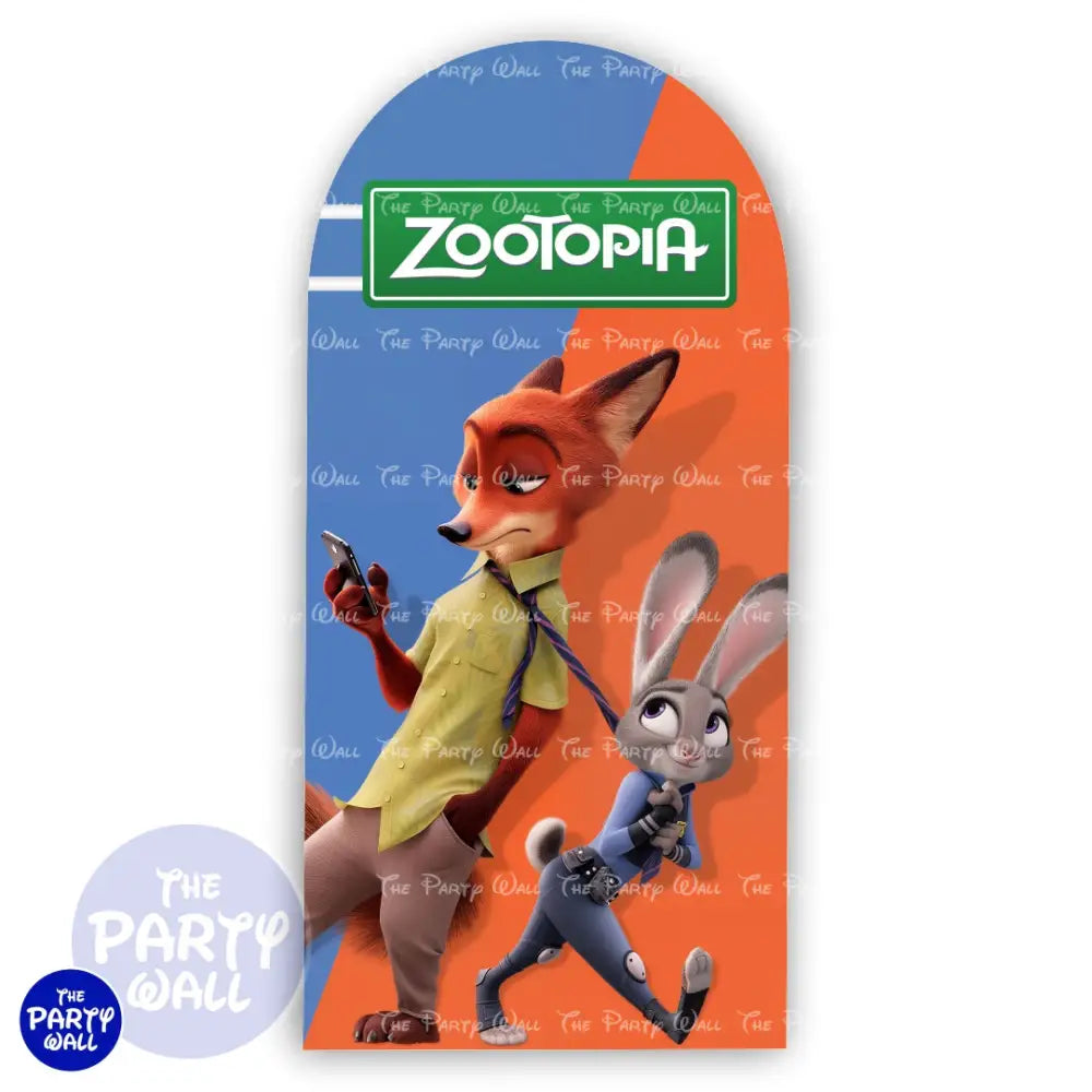 Zootopia - Funda para mampara de punta redonda o rectangular Mampara de punta redonda