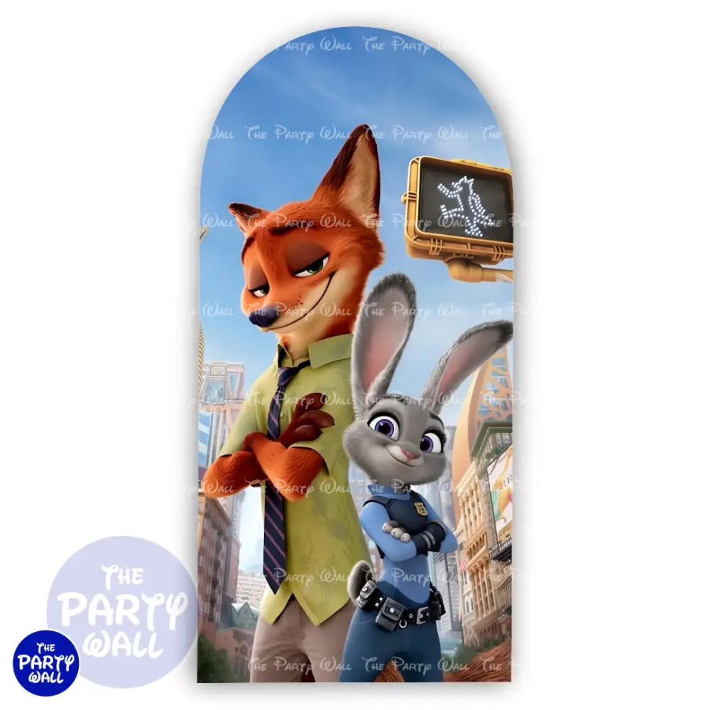 Zootopia - Funda para mampara de punta redonda o rectangular Mampara de punta redonda