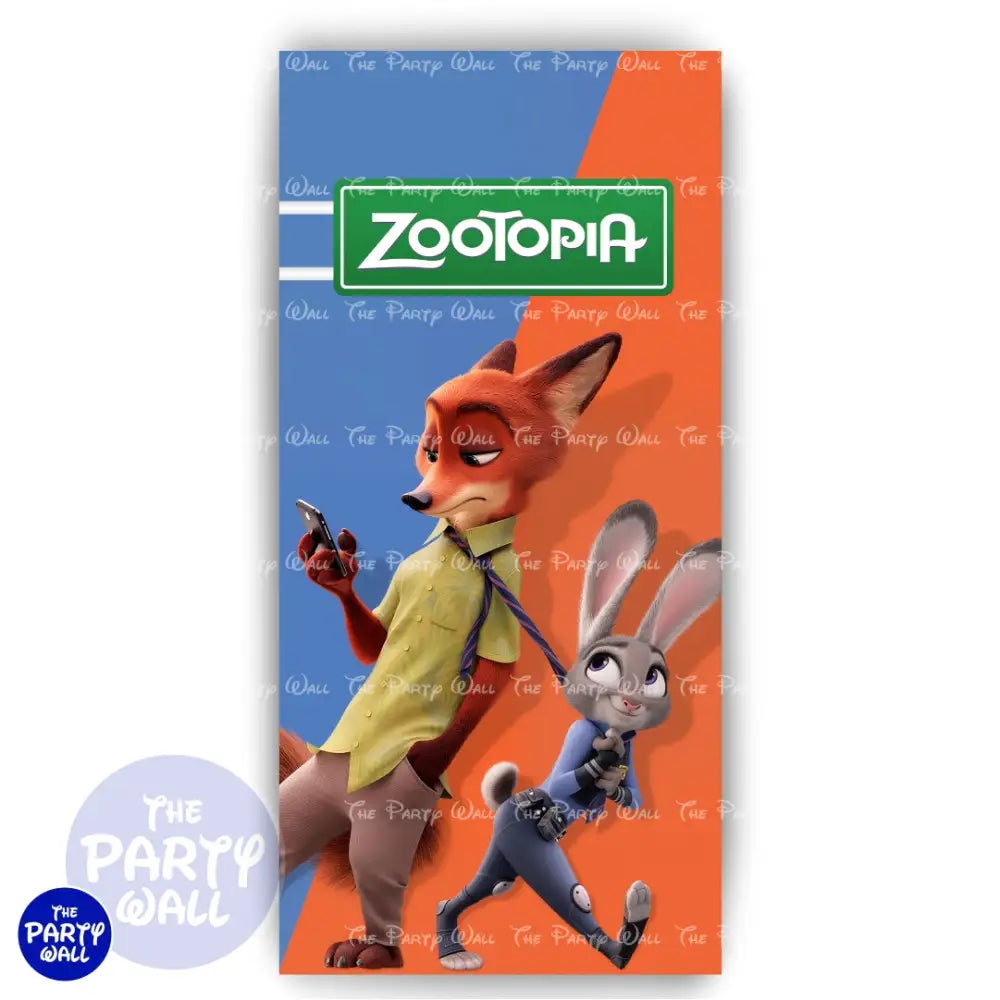 Zootopia - Funda para mampara de punta redonda o rectangular Mampara de punta redonda