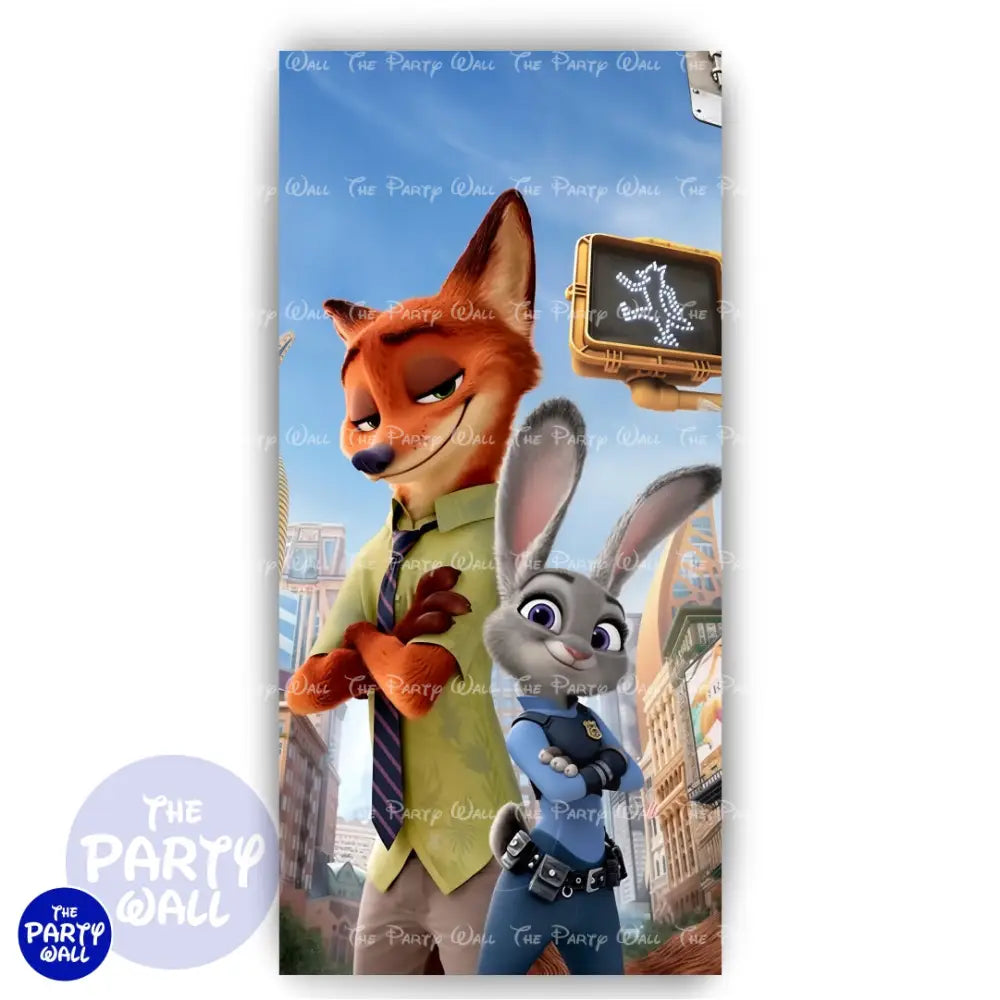 Zootopia - Funda para mampara de punta redonda o rectangular Mampara de punta redonda